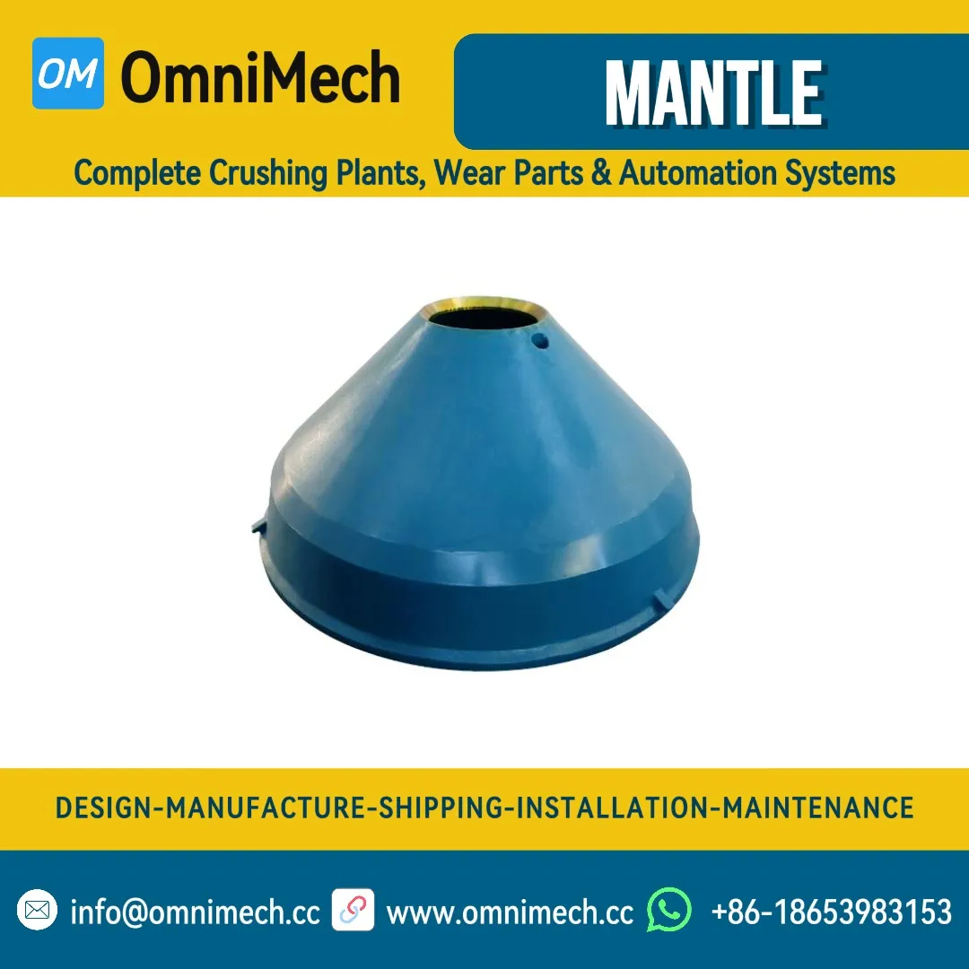 Cone crusher manganese mantle liner product photo
