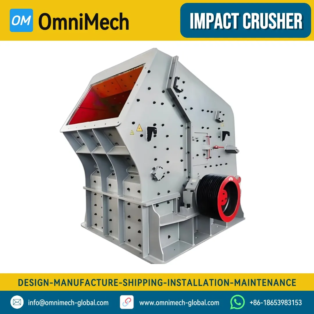 PF1315 Heavy-Duty Impact Crusher for Premium Cubical Aggregate Production