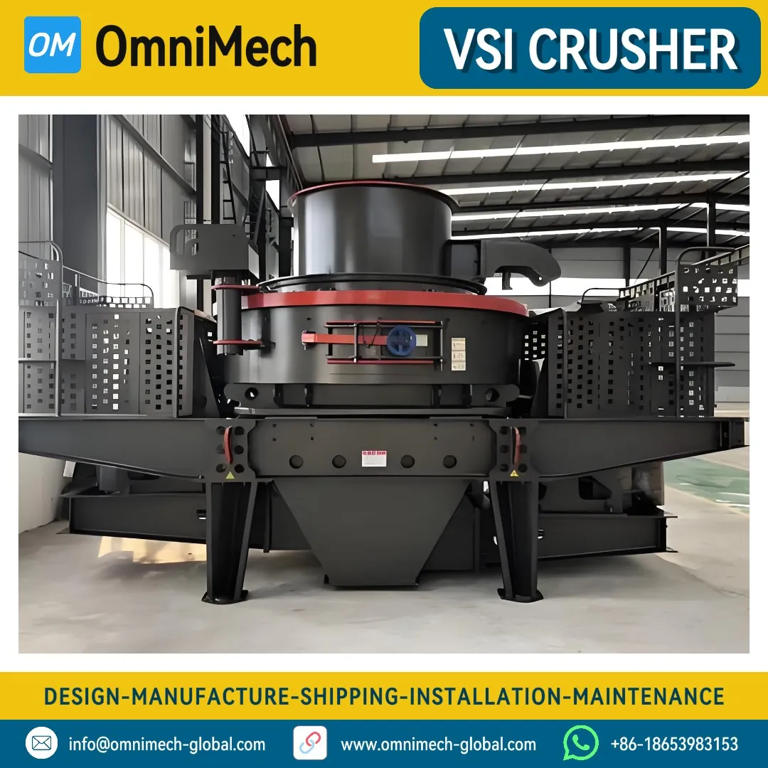 VSI-1145 Vertical Shaft Impact Crusher - Premium Manufactured Sand & Aggregate Shaping